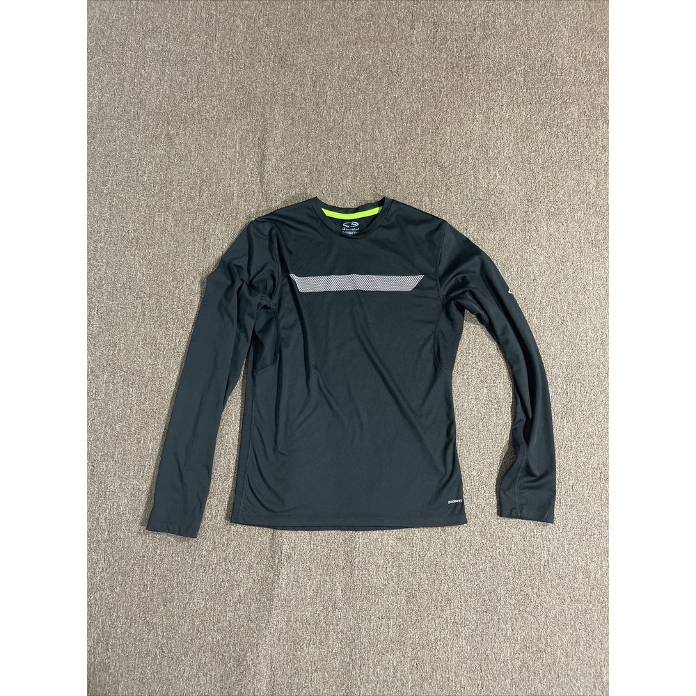 champion duo dry active training shirt size small men polyester black